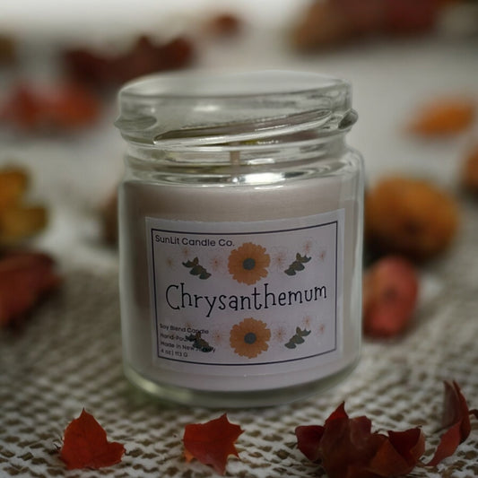 Chrysanthemum Candle - SunLit Candle Co.