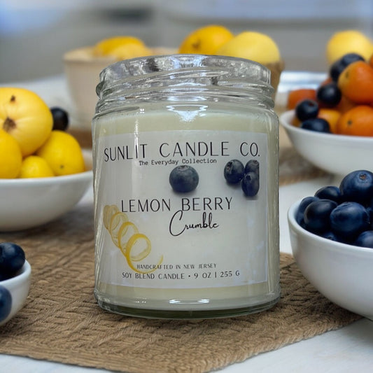 Lemon- Berry Crumble Candle - SunLit Candle Co.